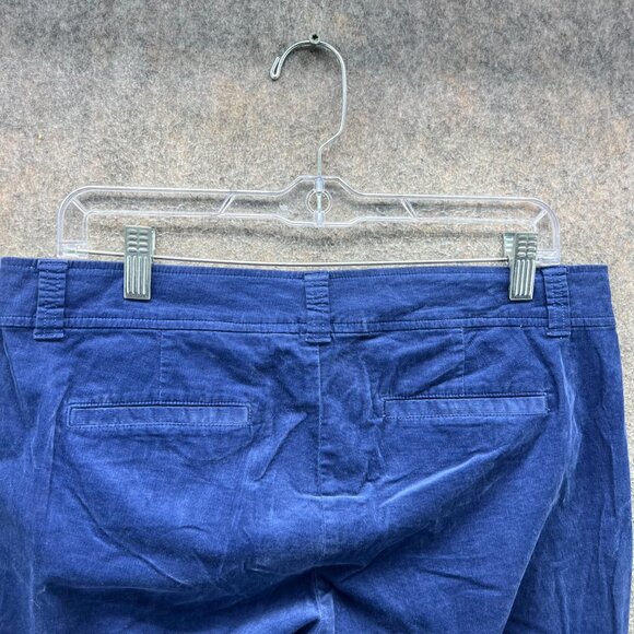 Lilly Pulitzer Pants Womens 10 Blue Corduroy Cotton Spandex Tropical Waist Trim - Picture 7 of 10